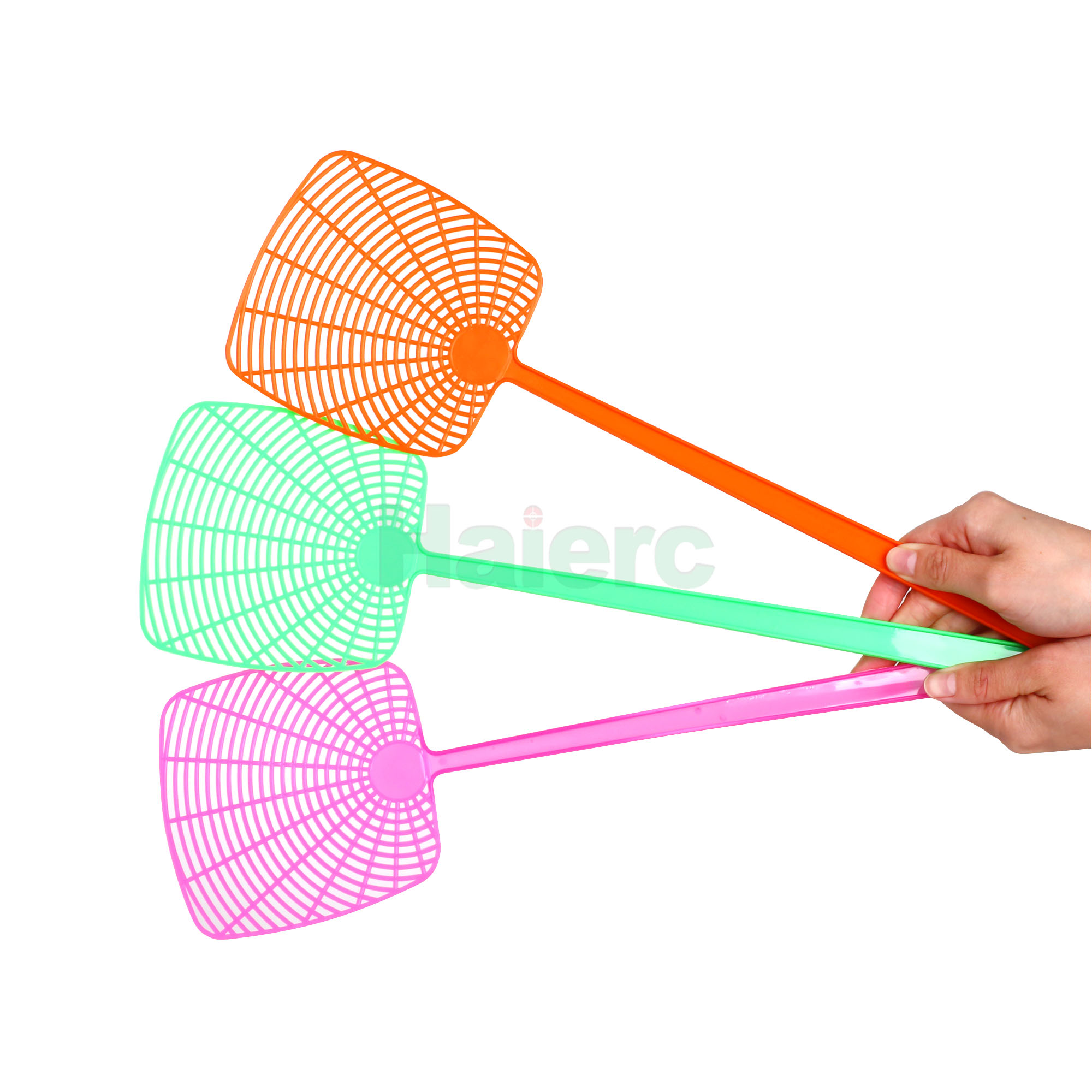 Haierc Handheld Colorful Effective and Durable Pest Control Tool Plastic Fly Swatter